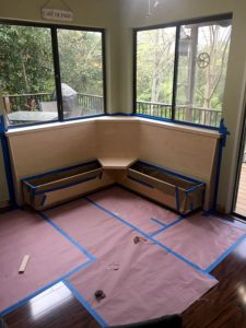 Kevin Waggoner's Banquette - East Austin Carpenters Project